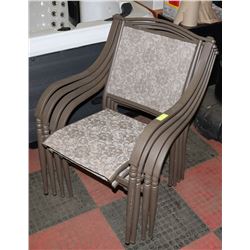 SET OF 4 DECK CHAIRS.