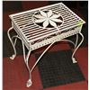 Image 1 : METAL DECORATIVE TABLE, 23.5"X16"X23"