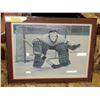 Image 1 : VINTAGE GOALIE "AT THE CREASE" PRINT, KEN DENBY