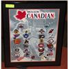 Image 1 : 1994 MOLSON CANADIAN NHL TEAM PATCHES DISPLAY