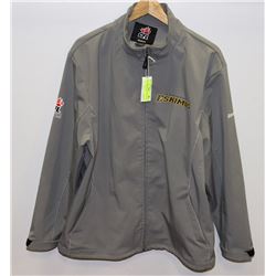 NEW MENS CFL EDMONTON ESKIMOS JACKET SIZE LARGE.