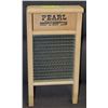 Image 1 : ANTIQUE PEARL CANADIAN WOODENWARE GLASS WASHBOARD