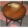 Image 1 : ANTIQUE WOOD ACCENT TABLE - CIRCA 1900's - 23"H