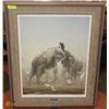 Image 1 : ROBERT BATEMAN "SPARRING ELEPHANTS" PRINT #67/76,