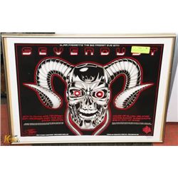 ORIGINAL SIGNED SEVENDUST CONCERT POSTER FROM