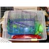 Image 1 : TWO HAMSTER CAGES WITH TOYS.