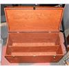 Image 1 : LARGE STORAGE TRUNK 31" LONG 15" WIDE 16" TALL.