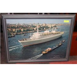 VINTAGE PICTURE OF HOLLANDER CRUISE LINER