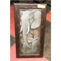ELEPHANT FRAMED PICTURE