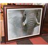 Image 1 : LARGE FRAMED ELEPHANT PICTURE