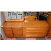 Image 4 : VINTAGE 72" X 19"X32"H DRESSER SOLD WITH 40"X19"XH