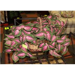 ARTIFICIAL PLANT IN WICKER BASKET