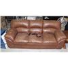 Image 1 : BAILIFF SEIZURE BROWN LEATHERETTE SOFA