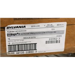 BAILIFF SEIZURE BOX OF SYLVANIA FLUORESCENT LIGHTS