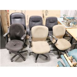 BAILIFF SEIZURE LOT OF 6 OFFICE CHAIRS