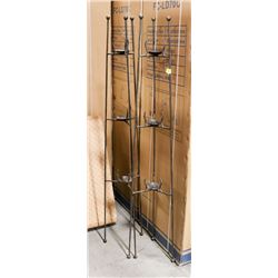 BAILIFF SEIZURE LOT OF 2 METAL CANDLE HOLDERS