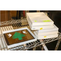 BAILIFF SEIZURE LOT OF 5 LEBANON PLAQUES