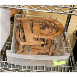 BAILIFF SEIZURE BOX OF BRASS LETTERS