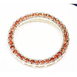 GARNET & STERLING SILVER PENDANT