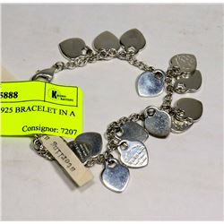 ITALIAN SILVER .925 BRACELET IN A  TIFFANY & CO