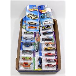 LOT OF 20 ASSORTED HOT WHEELS COLLECTOR CARS - ON