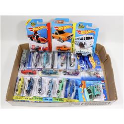 LOT OF 20 ASSORTED HOT WHEELS COLLECTOR CARS - ON