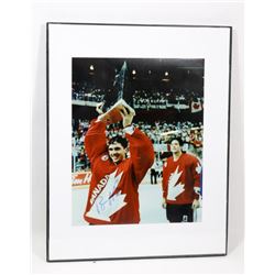 BILL RANFORD TEAM CANADA MVP SIGNED PHOTO.