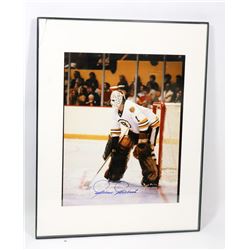 GILLES GILBERT SIGNED PHOTO BRUINS.