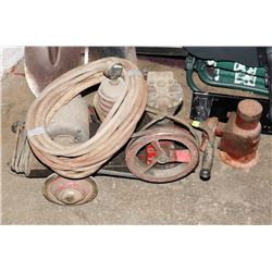 VINTAGE AIR COMPRESSOR WITH BOTTLE JACK AS IS