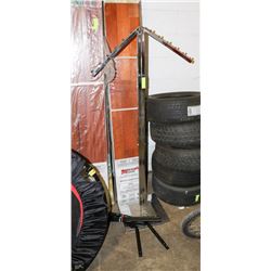 CHROME CLOTHES RACK.