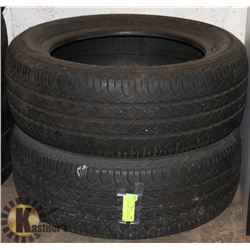 LOT OF 2 ALL SEASON P195/55R15 TIRES.