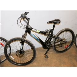 POLICE SEIZURE! HUFFY TUNDRA BLACK/WHITE/BLUE