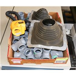 BOX OF T'S AND 2 ROOF TOP SEALS