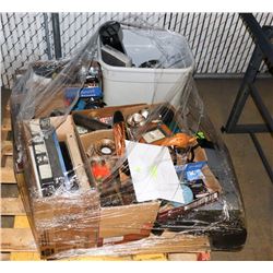 PALLET OF MISC ESTATE HOUSEHOLD ITEMS