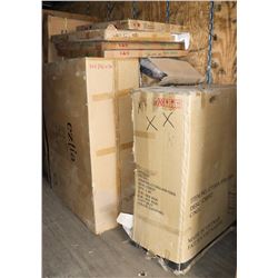 LOT OF ASSORTED FURNITURE INCL CHEST,HUTCHTOPS,