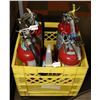 Image 1 : LOT OF 5 CHARGED FIRE EXTINGUISHERS VARIOUS SIZES