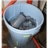 Image 1 : 2 GARBAGE CANS WITH PVC PIPE ELBOWS