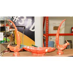 CERAMIC DECORATIVE BOWL WITH BIRDS