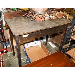 SMALL ANTIQUE FLIP TOP DESK