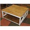 Image 1 : HANDCRAFTED COFFEE TABLE 40"X40"X19".
