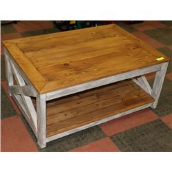 HANDCRAFTED COFFEE TABLE 40.5"X28.5"X18.5".