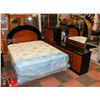 Image 1 : QUEEN HEADBOARD W/MATCHING DRESSER (63"X18"X30"),