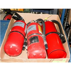 LOT OF CHARGED FIRE EXTINGUISHERS
