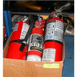 LOT OF CHARGED FIRE EXTINGUISHERS