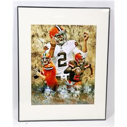 JOHNNY MANZIAL SIGNED CUSTOM EDIT CLEVELAND