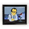 Image 1 : LARRY KING SIGNED SIMPSONS 8X10 PICTURE.