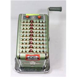 VINTAGE HEDMAN CHEQUE WRITER