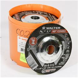 CASE OF 25 WALTER 5" X 1/8 CUTTING DISCS /