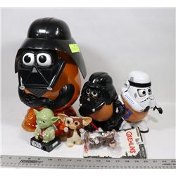 LOT OF ASSORTED COLLECTIBLES MR POTATO HEAD,