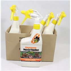 4 NEW LIQUID FENCE DOG & CAT REPELLENT / 32FLOZ